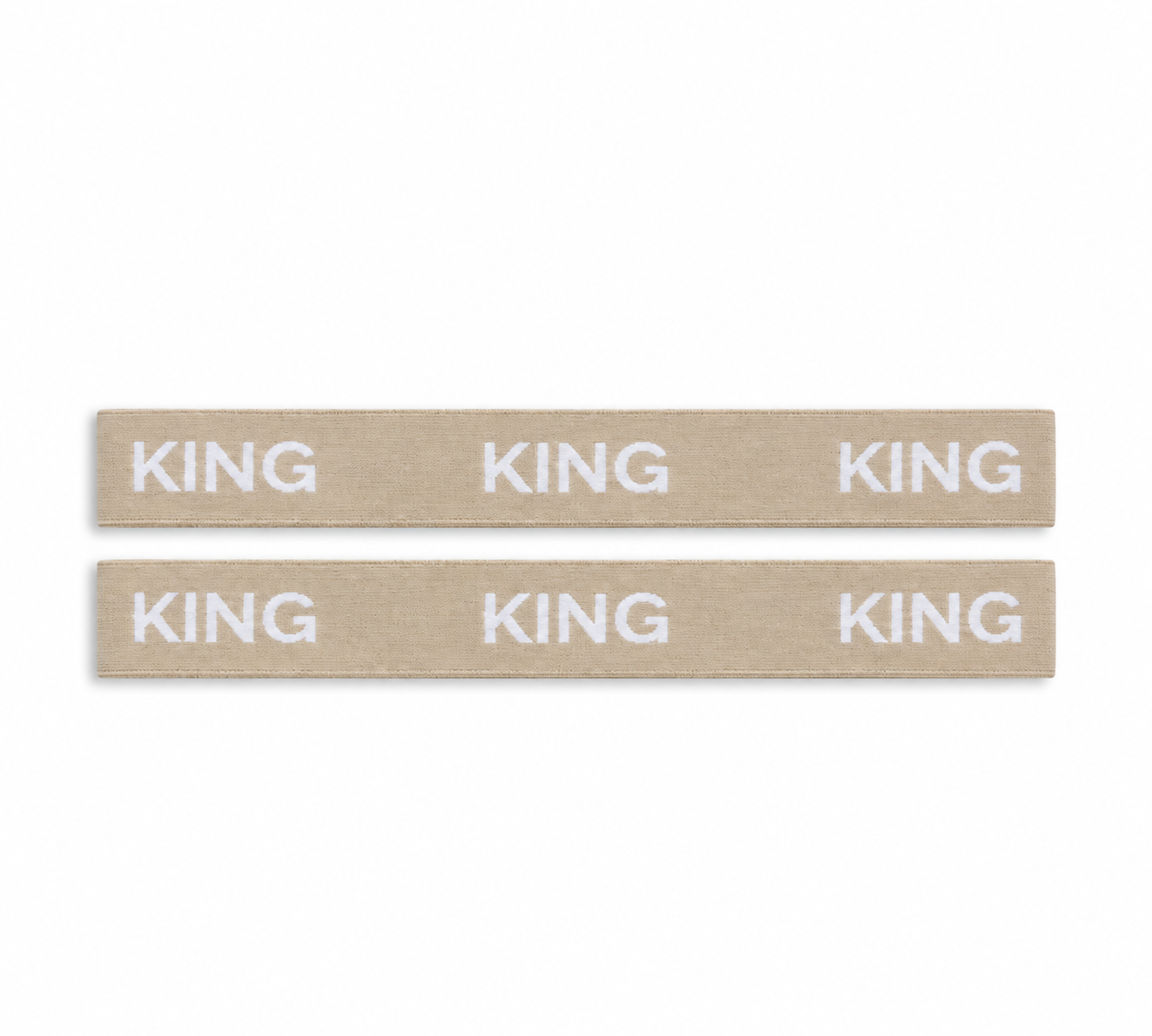 K&Co. House Series Bed Linen Storage Band King 2 Pack - TAUPE
